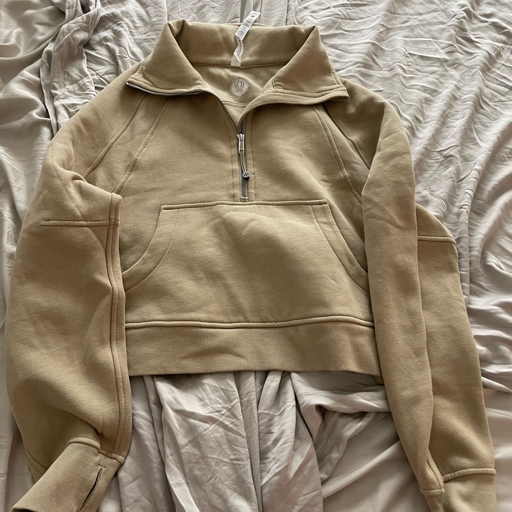 scuba half zip funnel neck in trench
